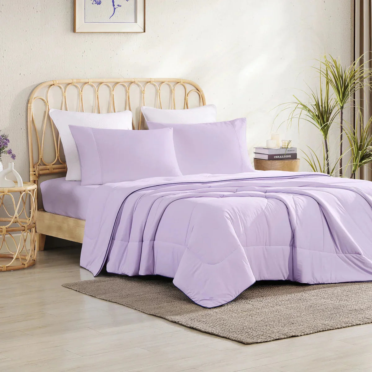 Cooling blanket lavendel